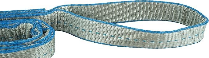 Chenango Supply DD Sling (USA Made). 1inches x 10', Flo Guard 2 Ply, Polyester Lifting Slings, Eye & Eye, Heavy Duty, 3,200 lbs Vertical, 2,600 Choker, 6,400 Basket Load Capacity (1inches x 10')