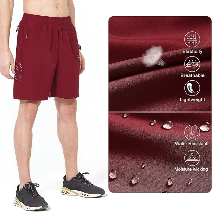 NORTHYARD Men's Athletic Running Shorts Quick Dry Workout Shorts 7"/ 5"/ 9" Lightweight Sports Gym Basketball Tennis Hiking