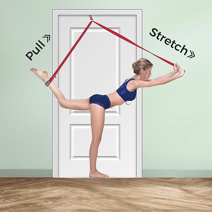 Stretching Straps for Flexibility, Balance, and Leg Stretching – Multiple Styles for Yoga, Ballet, Dance, Gymnastics & Physical Therapy