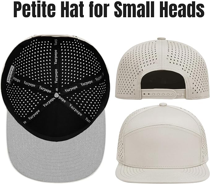 Performance Snapback Hats for Men Women,Flat Bill Cap,Golf,Running,Workout