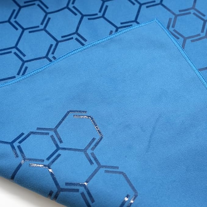 Eunzel Yoga Towel for Hot Yoga,Non-Slip Double Sided Silicone Grip Towel Absorbent Microfiber Towel for Hot Yoga, Vinyasa and Power 26.5"x72", Navy