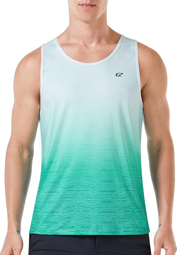 EZRUN Men's Quick Dry Sport Tank Top for Bodybuilding Gym Athletic Jogging Running,Fitness Training Workout Sleeveless Shirts