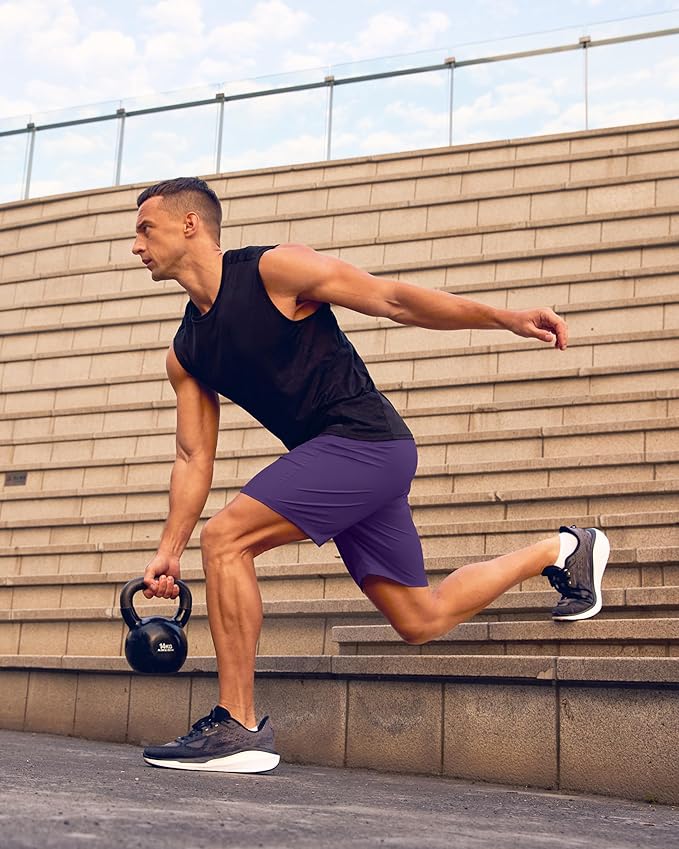 G Gradual Men's Athletic Running Shorts with Zipper Pockets Quick Dry 7"/ 5"/ 9" Workout Gym Shorts for Basketball Hiking