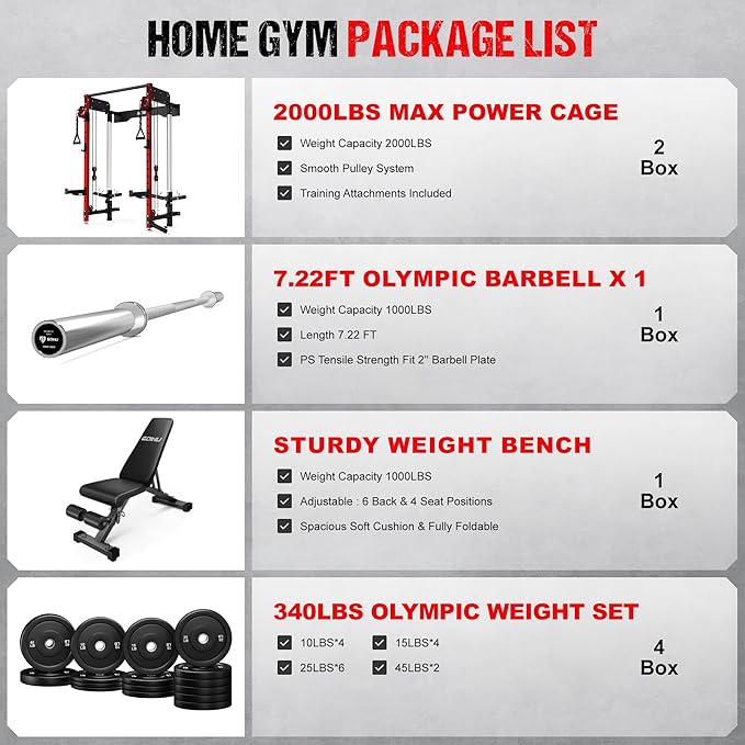 WM3-V4 Folding Squat Rack, Wall Mounted Power Rack with Dual Independent Pulley System, Functional Trainer with 5 Adjustable Function Modes for Space Saving