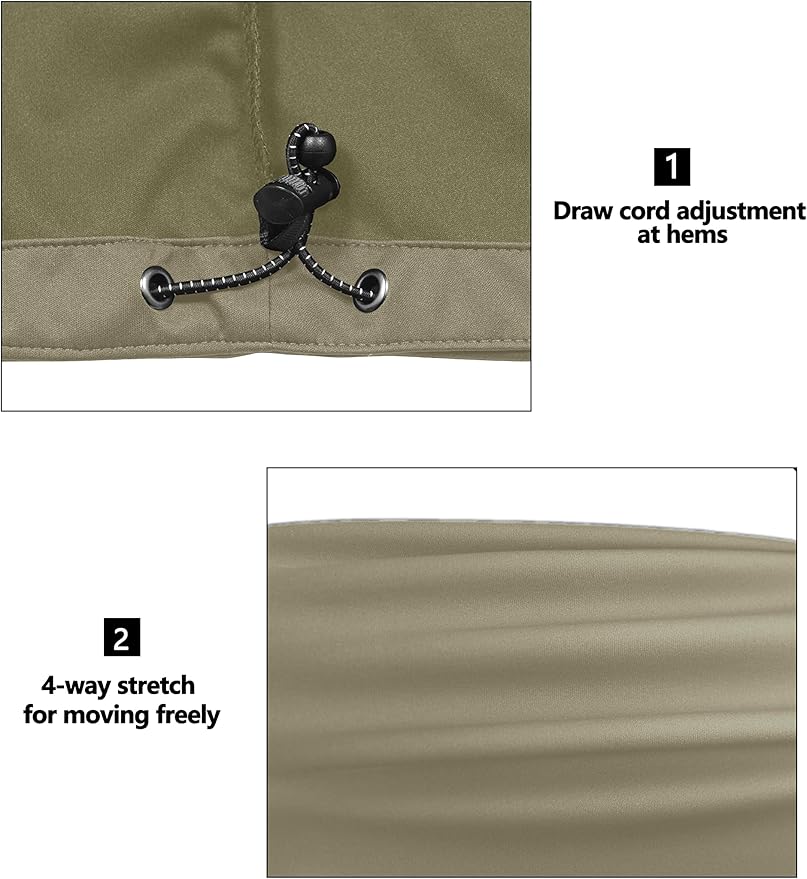 Little Donkey Andy Men's Lightweight Softshell Vest Windproof Sleeveless Jacket for Travel Hiking Running Golf