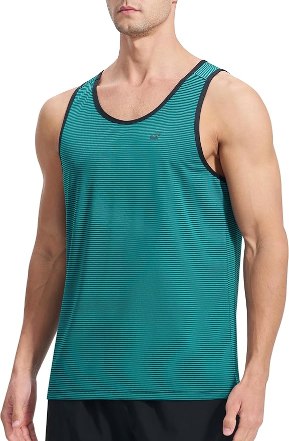 EZRUN Men's Quick Dry Sport Tank Top for Bodybuilding Gym Athletic Jogging Running,Fitness Training Workout Sleeveless Shirts