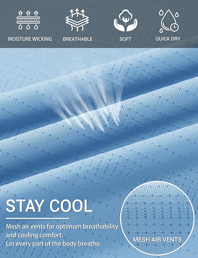 TACVASEN Men's Lightweight Athletic T-Shirts Quick Dry Workout Gym Tops Short Sleeve Running Tee Shirt Performance Activewear