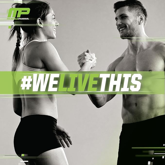 MusclePharm Glutamine, Pure L-Glutamine Powder Supplement for Post Workout Muscle Recovery, Energy & Gut Health, 5g L Glutamine Powder per Serving, Gluten-Free, Unflavored, 60 Servings