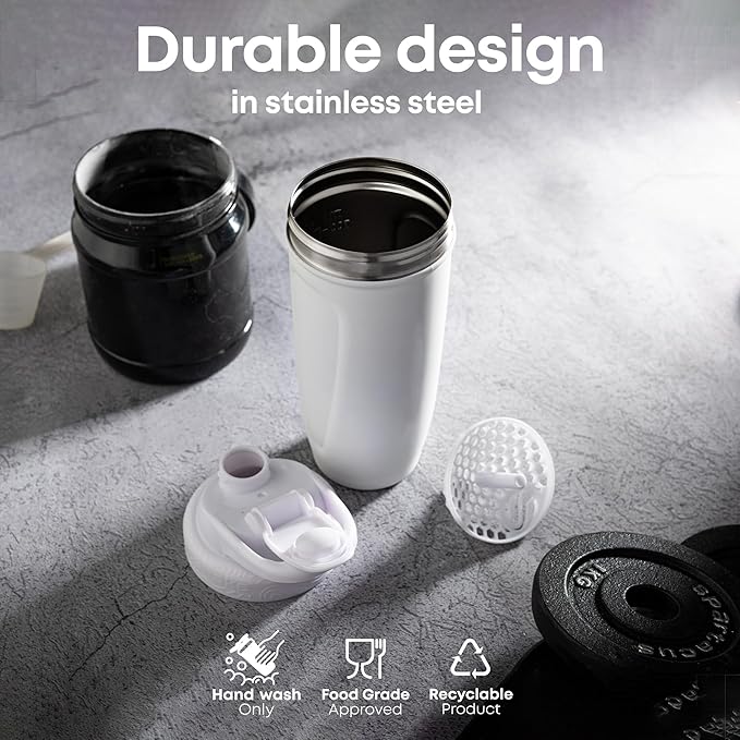 Smartshake Reforce Stainless Steel Game Of Thrones Dracarys, Shaker Bottle (900 ML /30oz) | Lightweight Resistance Sports Shaker Bottle with a Soft Lid | Leakproof, BPA Free & DEHP Free