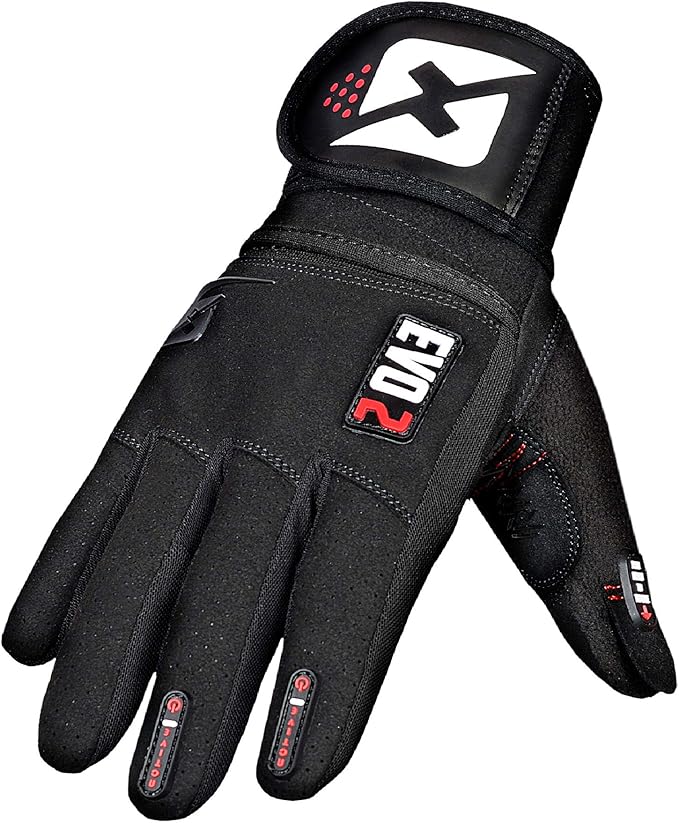 skott Evo 2 Weightlifting Gloves with Integrated Wrist Wrap Support-Double Stitching for Extra Durability-Get Ripped with The Best Body Building Fitness and Exercise Accessories