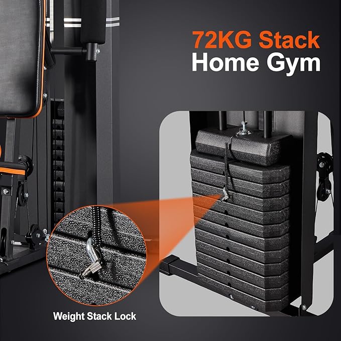 Home Gym Multifunctional Full Body Workout Equipment for Home Exercise Fitness