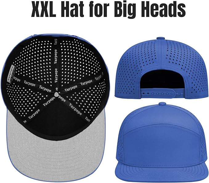 Performance Snapback Hats for Men Women,Flat Bill Cap,Golf,Running,Workout