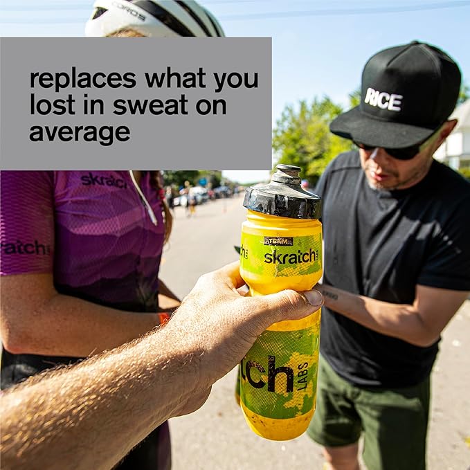 Skratch Labs Unsweetened Hydration Sport Drink Mix | Sugar Free | Electrolytes Booster | Lemon + Lime - 20 Servings | Non-GMO, Vegan, Kosher, Keto, Paleo