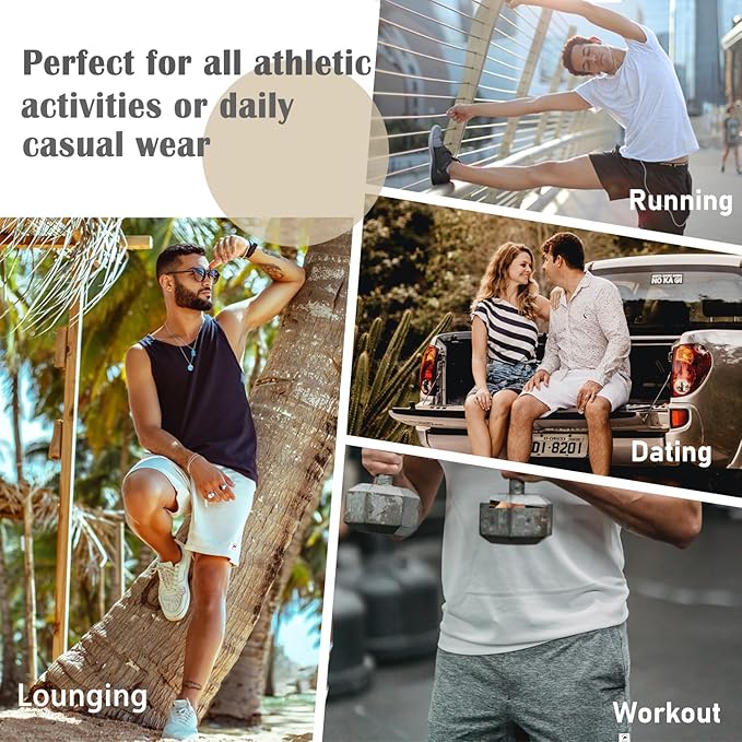 Mens 5 Inch/7 Inch Cotton Shorts Mens Sweat Athletic Shorts for Men Gym Worket Shorts with Pockets