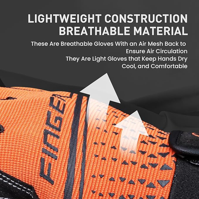 Full Finger Workout Gloves Weight Lifting Touchscreen for Men Women with Padding, Full Hand Gym Exercise Gloves Male Female, Non Slip Fitness Gloves Extra Grip for Cycling Climbing Hiking