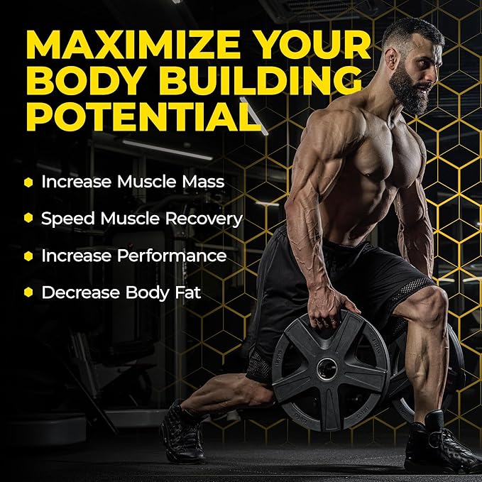 L-CREATINE Supplement: Creatine Monohydrate w/Leucine Amino Acid and HMB – Supports Muscle Mass, Strength, Recovery & Performance + Reduce Fat – Vegan, 11oz (330g) Powder