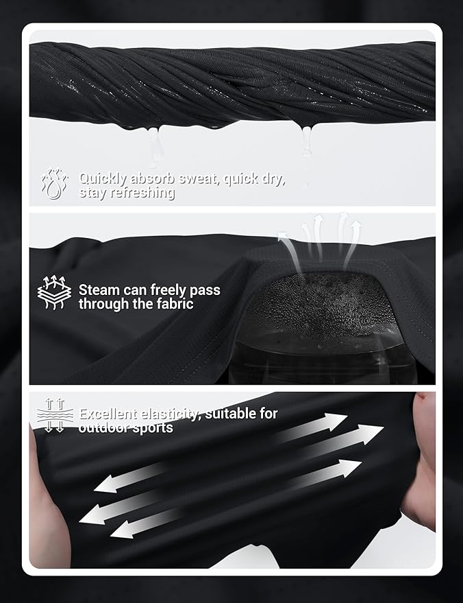 TACVASEN Men's Lightweight Athletic T-Shirts Quick Dry Workout Gym Tops Short Sleeve Running Tee Shirt Performance Activewear