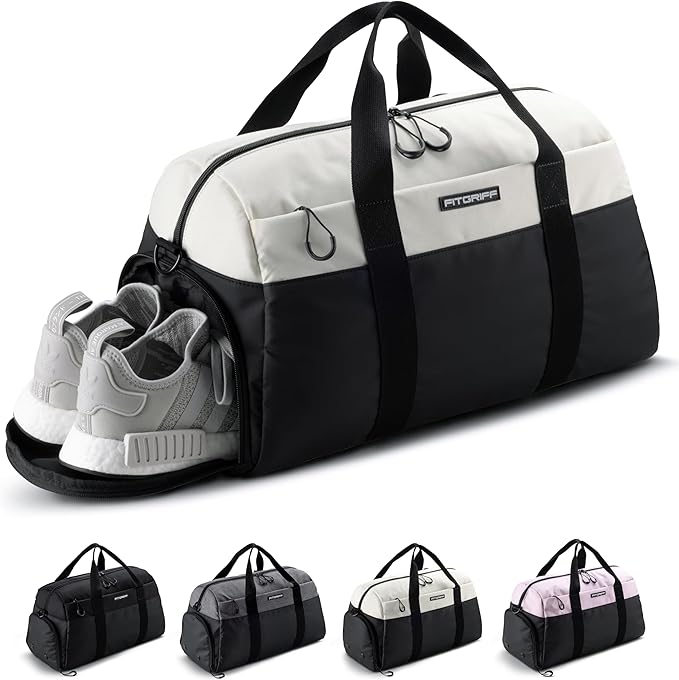 Fitgriff® Gym Bag V2 for Men and Women with Shoe & Wet Compartment - Duffle Bag for Travel, Sports, Fitness and Workout