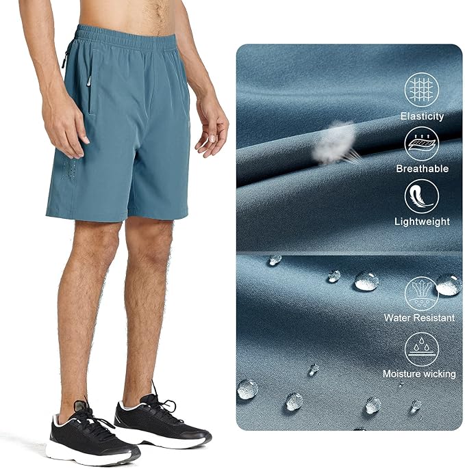 NORTHYARD Men's Athletic Running Shorts Quick Dry Workout Shorts 7"/ 5"/ 9" Lightweight Sports Gym Basketball Tennis Hiking