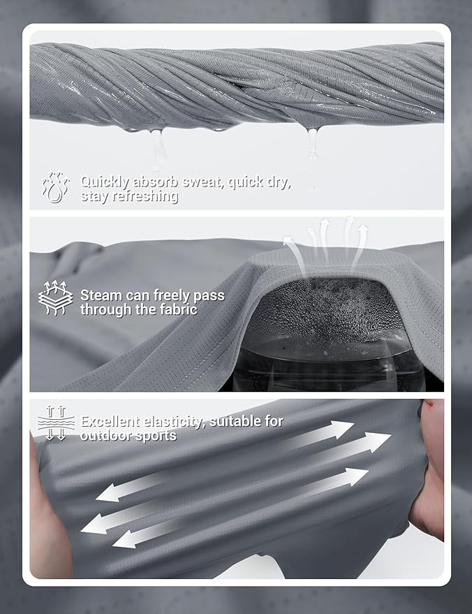 TACVASEN Men's Lightweight Athletic T-Shirts Quick Dry Workout Gym Tops Short Sleeve Running Tee Shirt Performance Activewear