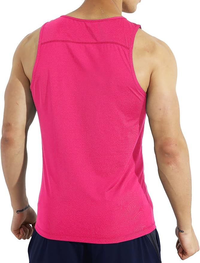 EZRUN Men's Quick Dry Sport Tank Top for Bodybuilding Gym Athletic Jogging Running,Fitness Training Workout Sleeveless Shirts