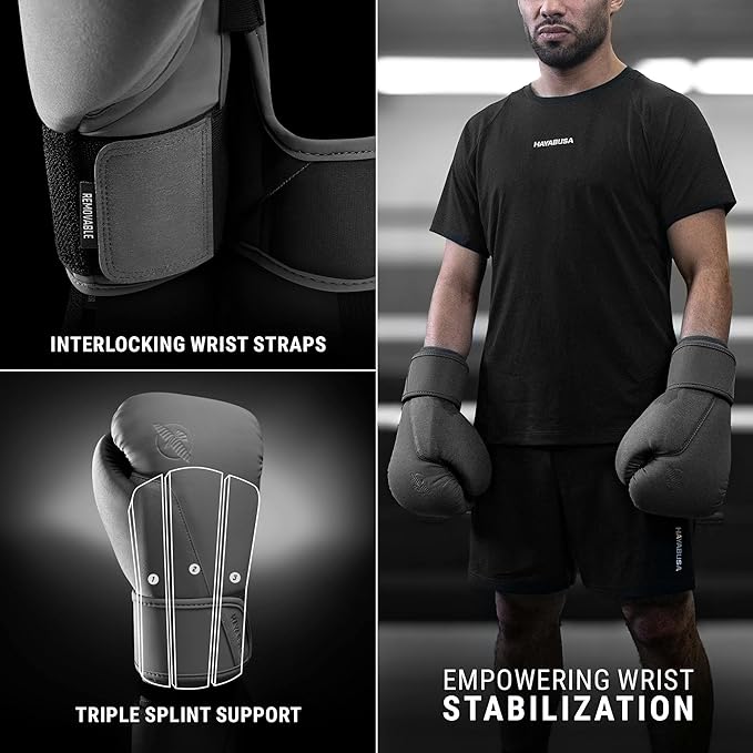 Hayabusa T360 Boxing Gloves – Revolutionary Hand Ergonomics | Empowering Wrist Support | Single or Dual Strap Closure | Training, Sparring, Heavy Bag - 10 oz 12 oz 14 oz 16 oz 18 oz