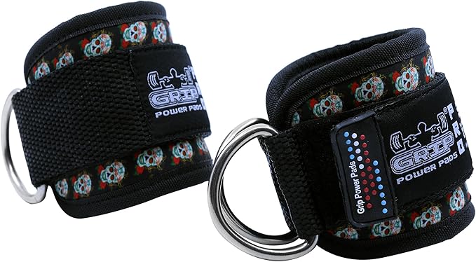 Ankle Straps for Cable Machines Double D-Ring Gym Adjustable Neoprene Premium Cuffs to Enhance Legs Abs & Glutes Kickbacks Workouts Leg Curls Extensions Booty Hip Abductors Exercise for Men & Women