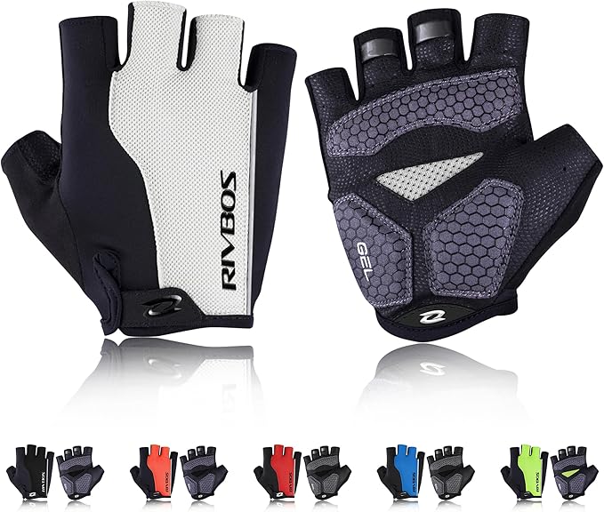 RIVBOS Cycling Gloves Bike Gloves for Men Women with Anti-Slip Shock-Absorbing Pad for Bicycle/Workout/Road Bike/Gym/Driving CHG001
