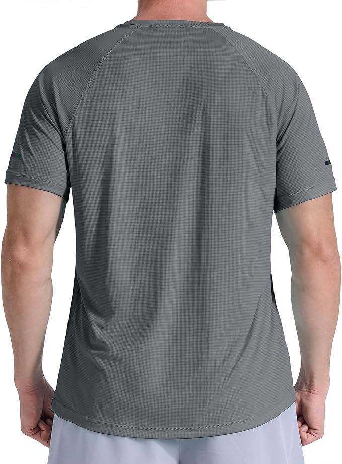 Men's Short Sleeve Workout Shirts Quick Dry Lightweight T-Shirts Gym Running Athletic Tshirt for Summer