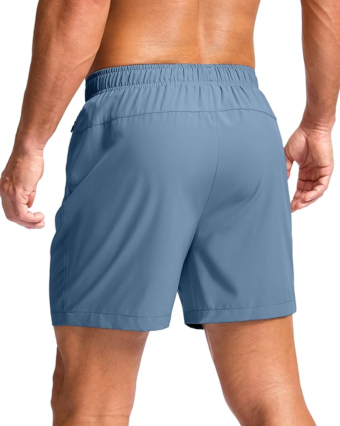 G Gradual Men's Athletic Running Shorts with Zipper Pockets Quick Dry 7"/ 5"/ 9" Workout Gym Shorts for Basketball Hiking