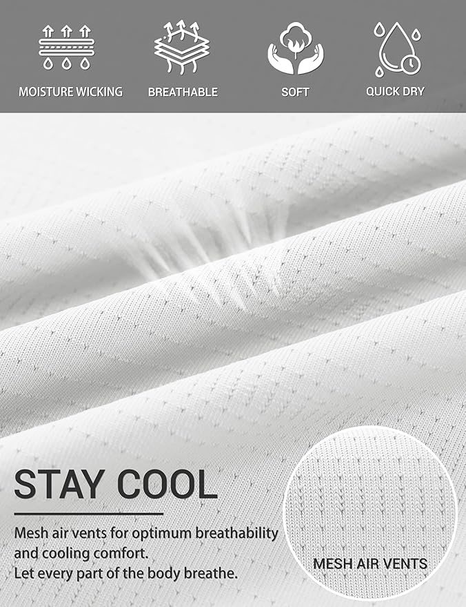 TACVASEN Men's Lightweight Athletic T-Shirts Quick Dry Workout Gym Tops Short Sleeve Running Tee Shirt Performance Activewear