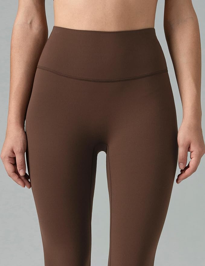 Colorfulkoala Dreamlux No Front Seam Leggings for Women 25"/28" Inseam, Seamless High Waisted Buttery Soft Yoga Pants
