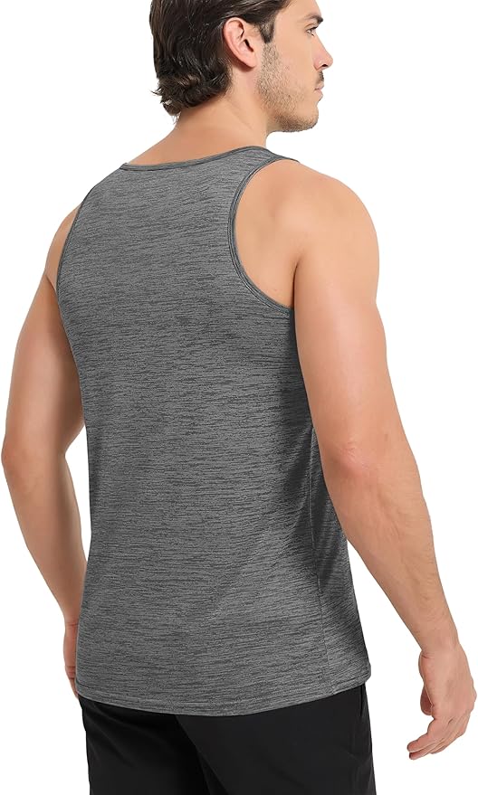 MAGCOMSEN Mens Workout Tank Tops Undershirt Cotton Muscle Athletic Sleeveless Shirts for Gym