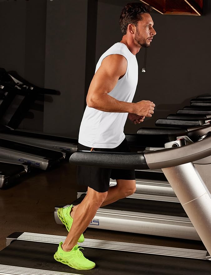 MAGCOMSEN 2 Pack Men's UPF 80+ Tank Tops Quick Dry Workout Gym Sleeveless Muscle Shirts Cooling Summer Beach Swim Shirt