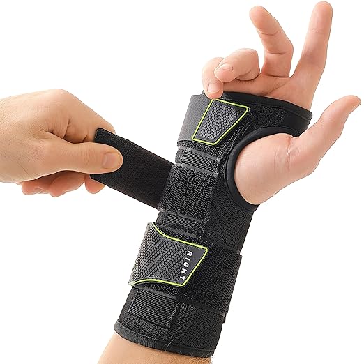 ZOFORE SPORT Premium Carpal Tunnel Wrist Brace Night Support – Wrist Brace for Carpal Tunnel with Metal Splint – Pain Relief for Men & Women - Right Hand - L/XL