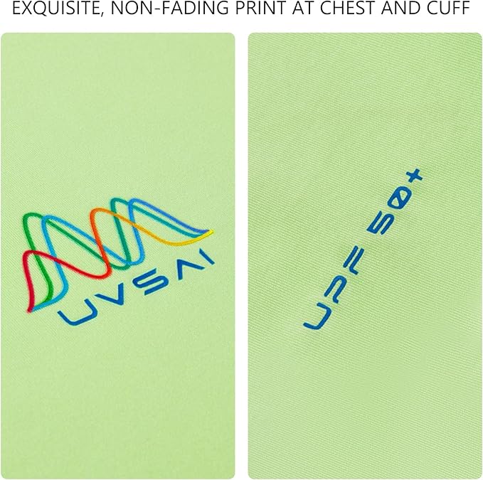 Men’s UPF 50+ Long Sleeve Performance T-Shirts Permanent UV Protective Quick Dry for Everyday Hiking Fishing Beach