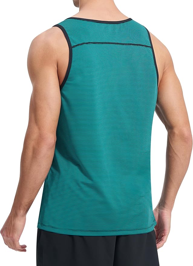 EZRUN Men's Quick Dry Sport Tank Top for Bodybuilding Gym Athletic Jogging Running,Fitness Training Workout Sleeveless Shirts