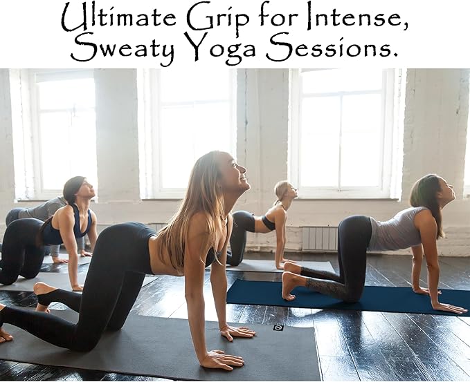 Tatago Hot Yoga Mat Towel Non Slip for Hot Yoga (72 inch) Our Hot Yoga Towel Non Slip Silicone Dabs & Absorbent Microfiber Blend Gives You More Grip As You Drip (Nube Gris-72, Standard - 72")