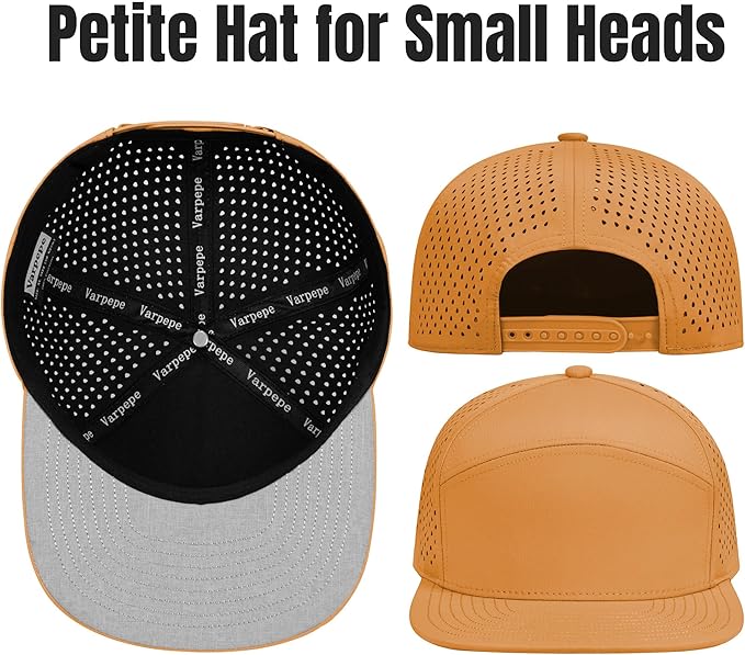 Performance Snapback Hats for Men Women,Flat Bill Cap,Golf,Running,Workout