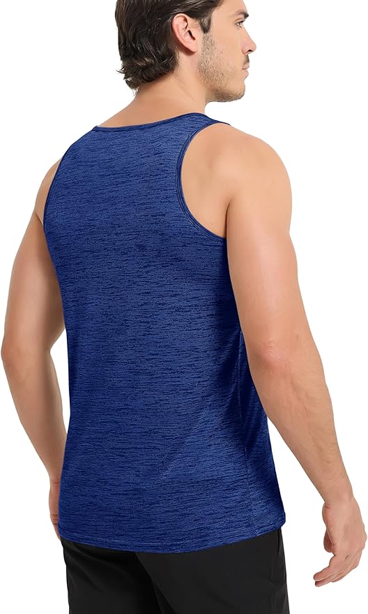 MAGCOMSEN Mens Workout Tank Tops Undershirt Cotton Muscle Athletic Sleeveless Shirts for Gym