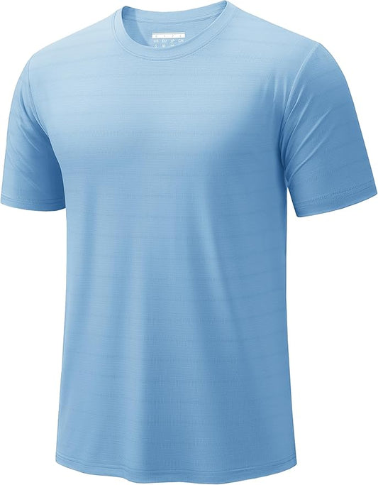 TACVASEN Men's Lightweight Athletic T-Shirts Quick Dry Workout Gym Tops Short Sleeve Running Tee Shirt Performance Activewear
