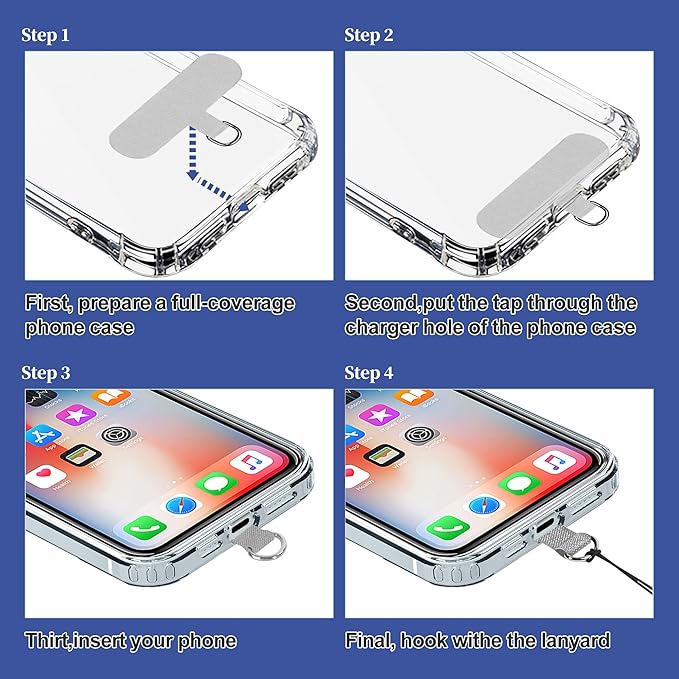 Wrist Phone Lanyard, SHANSHUI Nylon Adjustable Wristlet Strap Cell Phone Lanyard Tether Pads for All Mobile Phones