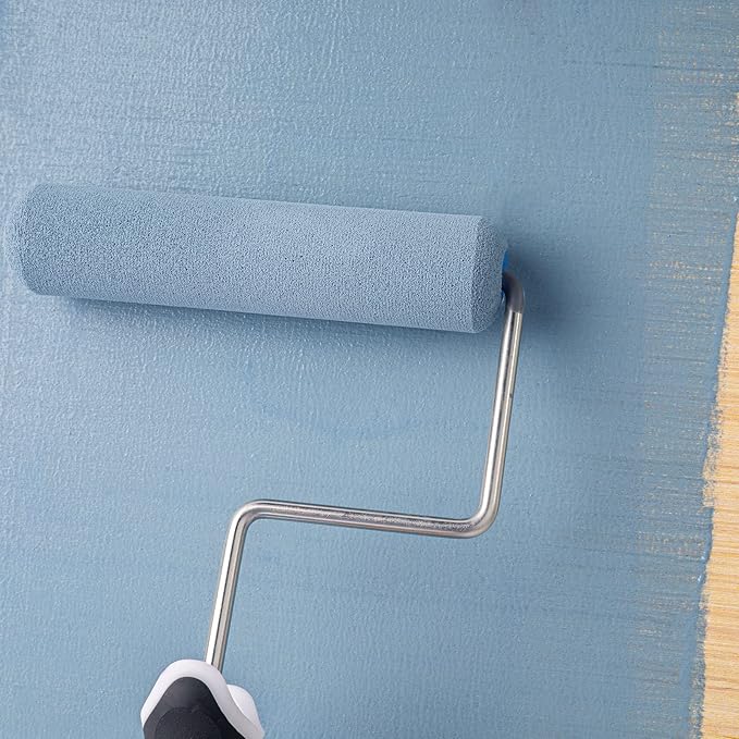 Mister Rui Paint Roller Kit, 16 Pack, 6 Inch Foam Paint Roller Set, Paint Brush, Small Paint Roller Tary with Liner, Mini Paint Kit for Painting