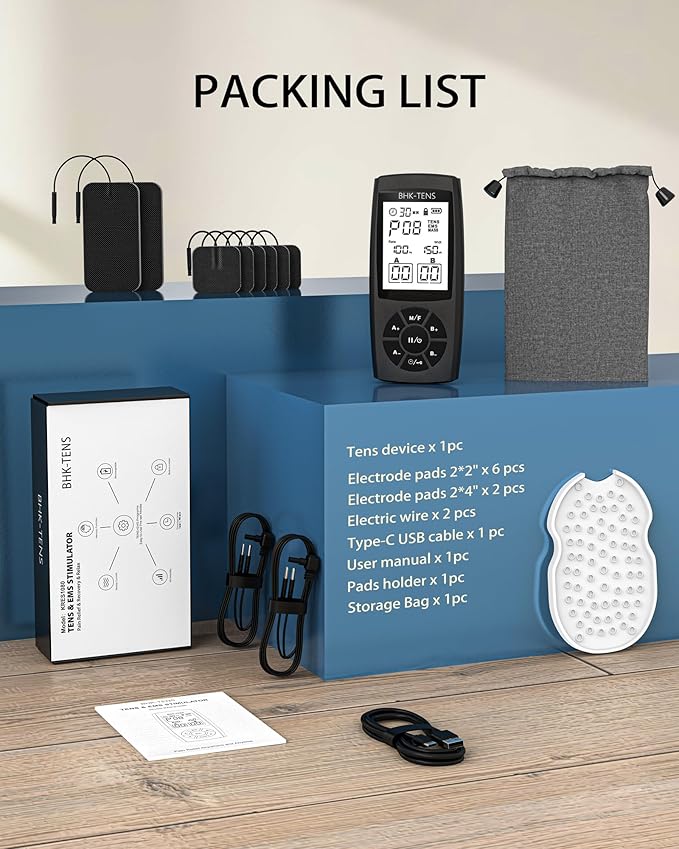 TENS Unit Muscle Stimulator for Pain Relief Therapy, 22 Modes EMS TENS Machine, Electronic Muscle Relaxer for Shoulder Pain Relief, Back Pain, Shoulder Neck Pain Relief