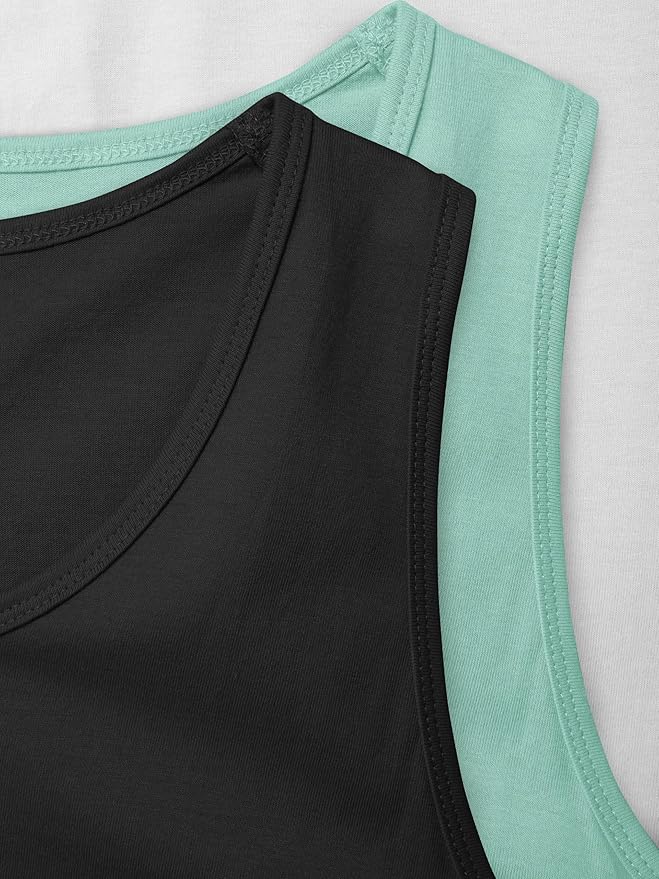 Hat and Beyond Mens Tank Top Soft Performance Boxing Gym Shirts Plain Muscle Tee