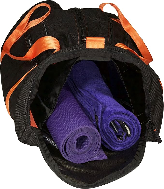 Modular Gym Bag (Black w/Orange Straps)
