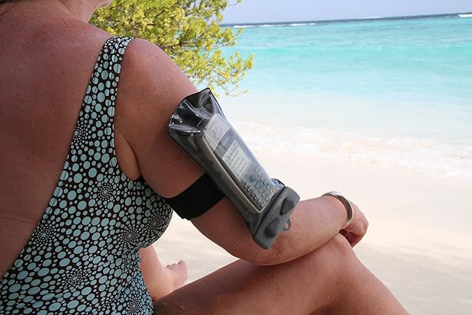 Aquapac Armband Waterproof Phone Case Small, Lanyard, iPhone and Android, Adjustable, Made in The UK, Watersports, Travel Essential, 5 Year Warranty, Running Accessory