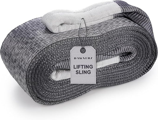 Heavy Duty Equipment Lifting Strap 8800 lbs Vertical WLL 18 ft - Polyester Lifting Sling for Hoist, Crane, Boat (4.7" x 18')