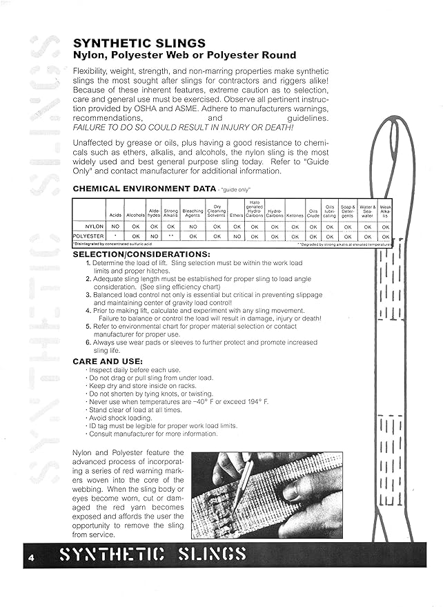 Chenango Supply USA Made VR5 X 6' Red Slings 4'-30' Lengths in Listing, Double PLY Cover Endless Round Poly Lifting Slings, 13,200 lbs Vert, 10,560 lbs Choker, 26,400 lbs Basket (USA Polyester) (6 FT)