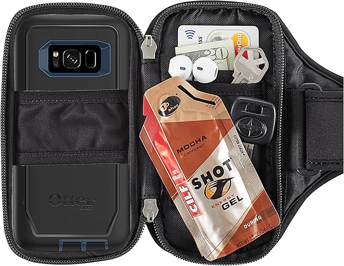 Sporteer Entropy E8 Running Armband - Compatible with iPhone 17/16/15 Pro Max, 16/15 Plus, 17/16/15 Pro, iPhone 17/16/15, Galaxy S25+, S24+, S23+, Pixel, & Many More Mobile Phones - FITS Cases